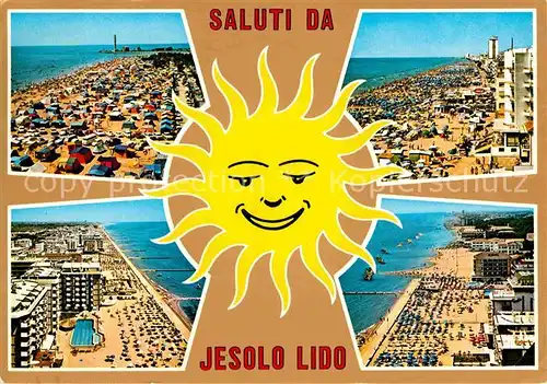 AK / Ansichtskarte Jesolo Lido Strand Sonne