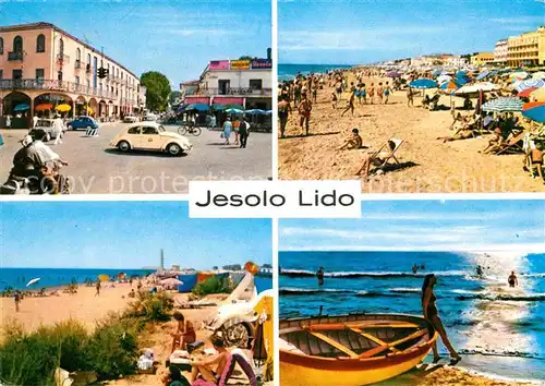 AK / Ansichtskarte Jesolo Lido Strassenpartie Strand