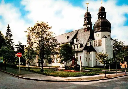 AK / Ansichtskarte Clausthal Zellerfeld Marktkirche zum Heiligen Geist Groesste Holzkirche Mitteleuropas Kat. Clausthal Zellerfeld