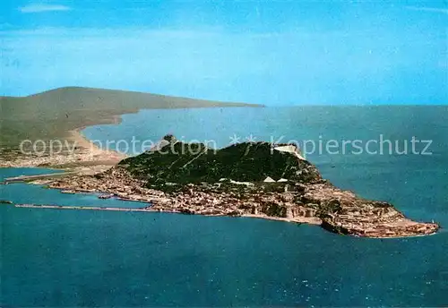 AK / Ansichtskarte Gibraltar South West aerial view of Rock Kat. Gibraltar