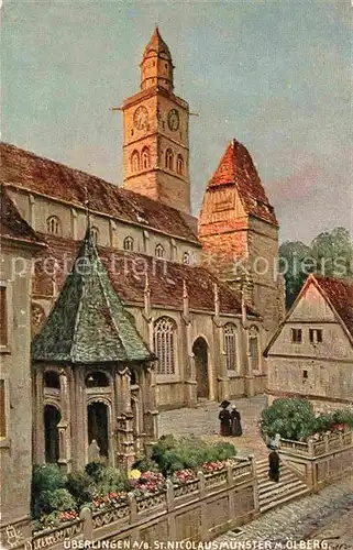 AK / Ansichtskarte Verlag Tucks Oilette Nr. 775 ueberlingen am Bodensee St. Nicolausmuenster Kirche oelberg Kat. Verlage