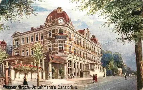 AK / Ansichtskarte Verlag Wiedemann WIRO Nr. 1828 A Weisser Hirsch Dr. Lahmann s Sanatorium  Kat. Verlage