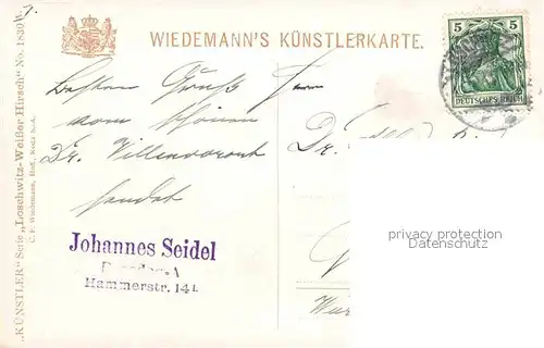 AK / Ansichtskarte Verlag Wiedemann WIRO Nr. 1830 A Loschwitz Weisser Hirsch Drahtseilbahn  Kat. Verlage