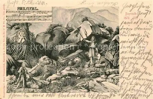 AK / Ansichtskarte Wagner Richard Komponist Parsifal Bayreuth 1876 1901  Kat. Musik