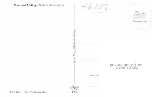 AK / Ansichtskarte Bad Aibling Schlafense Jungfrau Kat. Bad Aibling