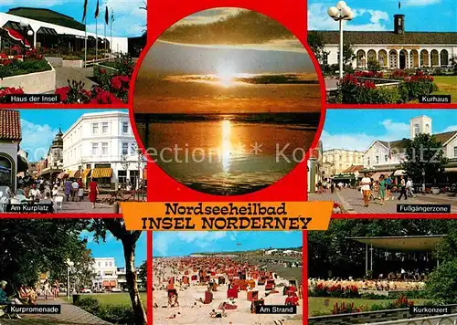 AK / Ansichtskarte Norderney Nordseebad Kurhaus Kurplatz Kurpromenade Strand Kurkonzert Kat. Norderney