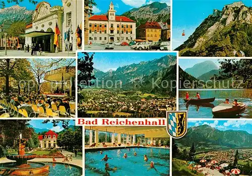 AK / Ansichtskarte Bad Reichenhall Kurhaus Rathausplatz Predigtstuhl Thumsee Kurkonzert  Kat. Bad Reichenhall