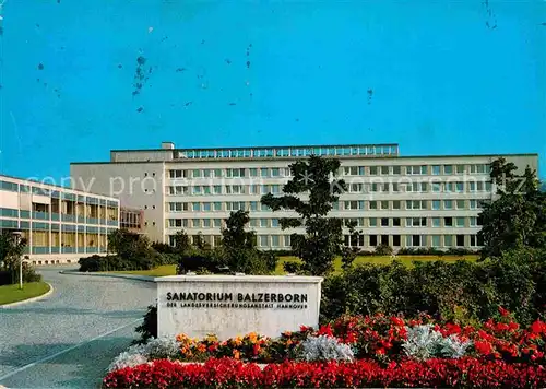 AK / Ansichtskarte Allendorf Bad Sooden Sanatorium Balzerborn Kat. Bad Soden am Taunus