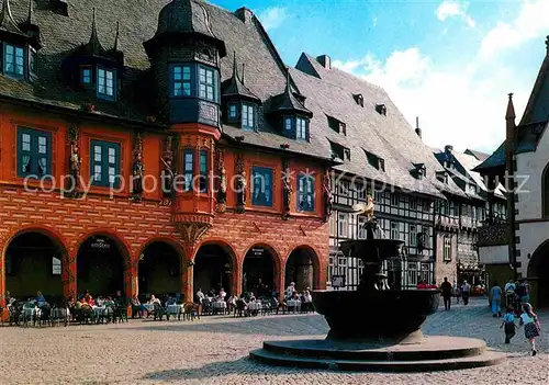 AK / Ansichtskarte Goslar Marktplatz mit Hotel Kaiser Worth Kat. Goslar