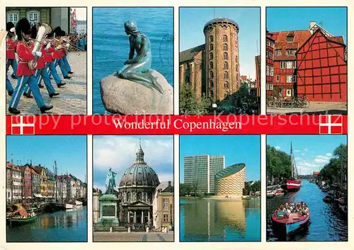 AK / Ansichtskarte Copenhagen Kobenhavn Wache Statue Turm Hafen Denkmal Kanal Bootsfahrt Hochhaus Kat. Copenhagen 