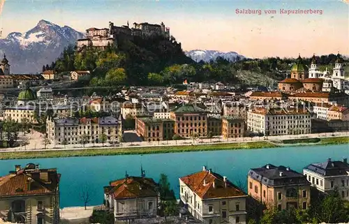 AK / Ansichtskarte Salzburg Oesterreich Blick vom Kapuzinerberg Kat. Salzburg