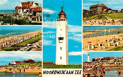 AK / Ansichtskarte Noordwijk aan Zee  Strandpartien Leuchtturm Kat. Noordwijk