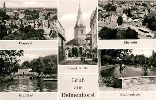 AK / Ansichtskarte Delmenhorst Graft Bad Anlagen Kirche  Kat. Delmenhorst