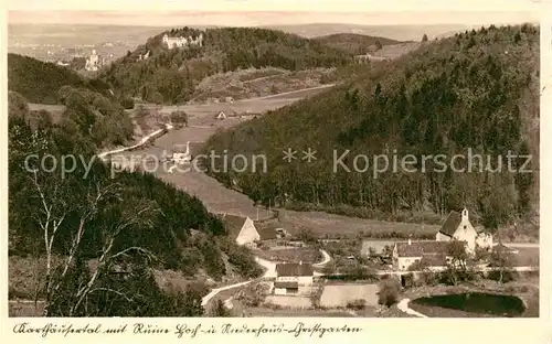 AK / Ansichtskarte Kartaeusertal Ruine Hoch Niederhaus Christgarten