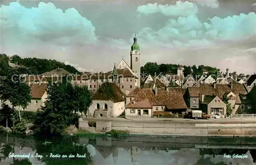 AK / Ansichtskarte Schwandorf Bayern Naab Ortsansicht Kat. Schwandorf