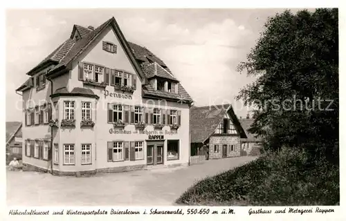 AK / Ansichtskarte Baiersbronn Schwarzwald Gasthaus Metzgerei Rappen Kat. Baiersbronn