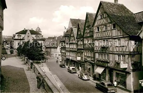 AK / Ansichtskarte Ochsenfurt Alte Fachwerkhaeuser Hauptstrasse Kat. Ochsenfurt