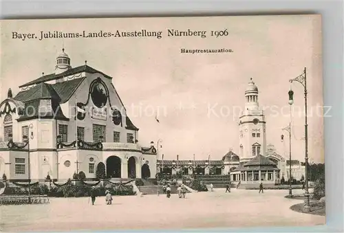 AK / Ansichtskarte Ausstellung Bayr Landes Nuernberg 1906 Hauptrestaurant  Kat. Expositions