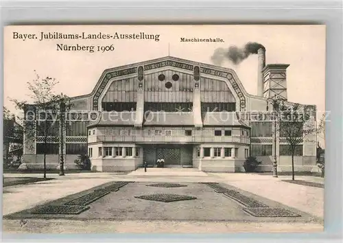 AK / Ansichtskarte Ausstellung Bayr Landes Nuernberg 1906 Maschinenhalle  Kat. Expositions