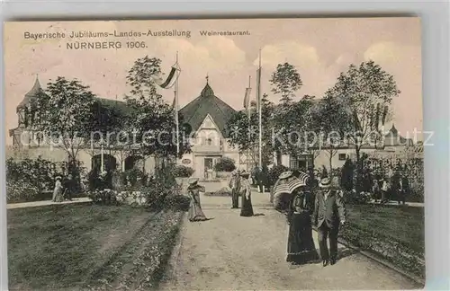 AK / Ansichtskarte Ausstellung Bayr Landes Nuernberg 1906 Weinrestaurant  Kat. Expositions