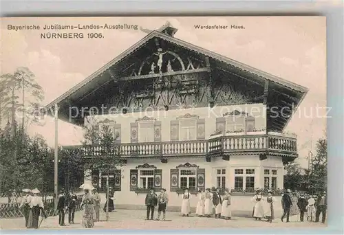 AK / Ansichtskarte Ausstellung Bayr Landes Nuernberg 1906 Werdenfelser Haus  Kat. Expositions