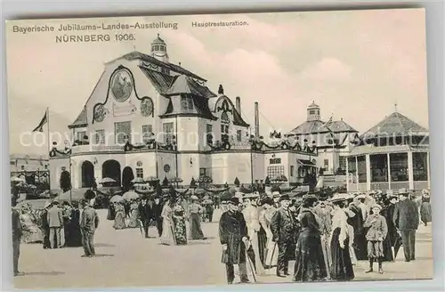 AK / Ansichtskarte Ausstellung Bayr Landes Nuernberg 1906 Hauptrestaurant  Kat. Expositions