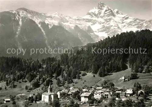 AK / Ansichtskarte Verossaz Ortsansicht mit Alpenpanorama Kat. Verossaz