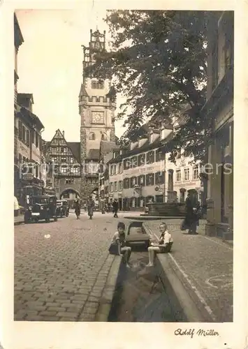 AK / Ansichtskarte Foto Mueller Adolf Freiburg im Breisgau Freiburger Baechle  Kat. Freiburg im Breisgau