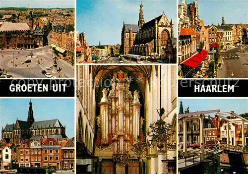 AK / Ansichtskarte Haarlem Markt Kirchen Inneres Ziehbruecke Kat. Haarlem