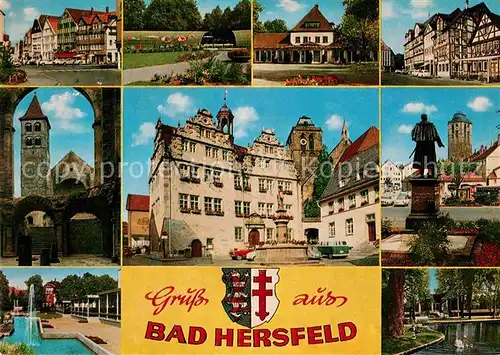 AK / Ansichtskarte Bad Hersfeld Schloss Teilansichten Kurpark Kat. Bad Hersfeld