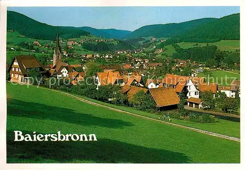 AK / Ansichtskarte Baiersbronn Schwarzwald Panorama Kat. Baiersbronn