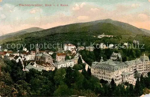 AK / Ansichtskarte Badenweiler Blick von der Ruine Kat. Badenweiler