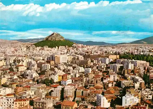 AK / Ansichtskarte Athenes Athen Fliegeraufnahme Lykabette Kat. Griechenland