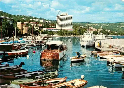 AK / Ansichtskarte Opatija Istrien Hafen