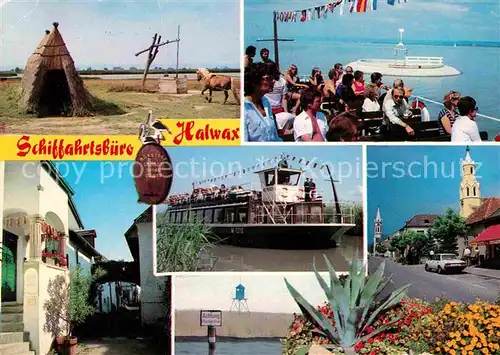 AK / Ansichtskarte Moerbisch See Neusiedlersee Schiffahrstbuero Halwax Kat. Moerbisch am See