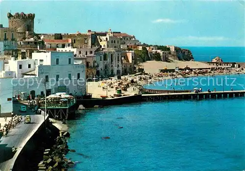 AK / Ansichtskarte Forio d Ischia Strand mit Seebruecke Kat. 