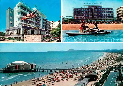 AK / Ansichtskarte Senigallia Fliegeraufnahme Seebruecke Strand Grand Hotel Excelsior Kat. Italien