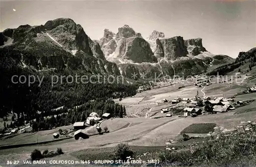 AK / Ansichtskarte Colfosco Panorama Val Badia Gruppo Sella Kat. Corvara Bolzano