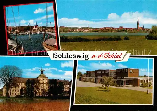 AK / Ansichtskarte Schleswig Schlei Panorama Hafen Gebaeude Kat. Erfde