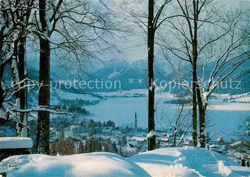 AK / Ansichtskarte Schliersee Winterpanorama Bayerische Alpen Kat. Schliersee