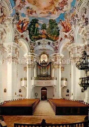 AK / Ansichtskarte Steinhausen Bad Schussenried Wallfahrtskirche Innenansicht Barock Kat. Bad Schussenried