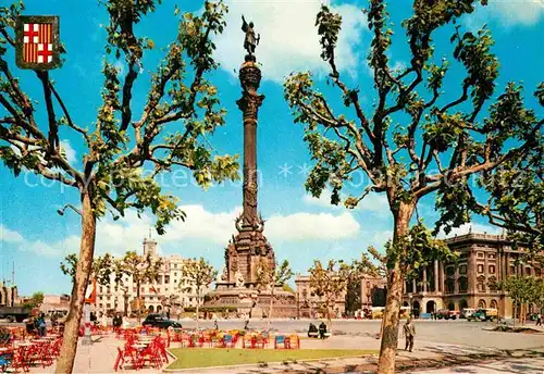 AK / Ansichtskarte Barcelona Cataluna Monumento a Cristobal Colon Columbus Denkmal Kat. Barcelona