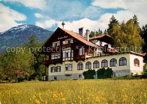AK / Ansichtskarte Igls Tirol Hotel Gruberhof am Fusse des Patscherkofels Kat. Innsbruck