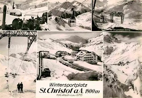 AK / Ansichtskarte St Christoph Arlberg Panorama Wintersportplatz Alpen Vallugabahn Kat. St. Anton am Arlberg