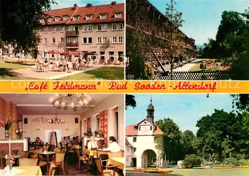 AK / Ansichtskarte Bad Sooden Allendorf Cafe Feldmann am Kurpark Kat. Bad Sooden Allendorf