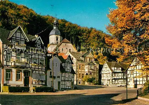 AK / Ansichtskarte Bad Sooden Allendorf Wendischer Markt Fachwerkhaeuser Herbststimmung Kat. Bad Sooden Allendorf