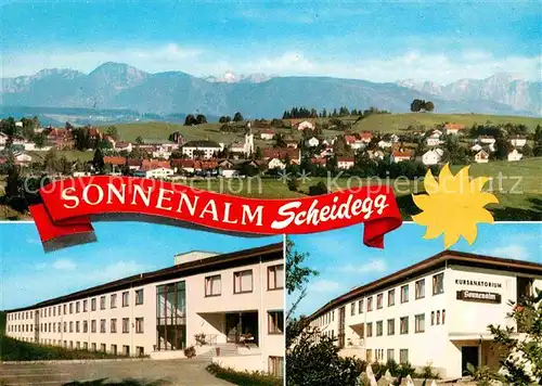 AK / Ansichtskarte Scheidegg Allgaeu Kursanatorium Sonnenalm Allgaeuer Alpen Kat. Scheidegg