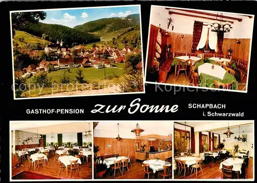 AK / Ansichtskarte Schapbach Gasthof Pension Zur Sonne Kat. Bad Rippoldsau Schapbach