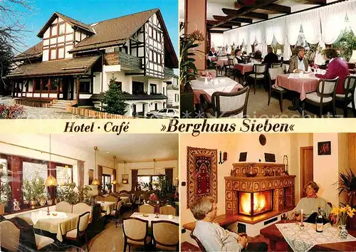 AK / Ansichtskarte Bad Laasphe Hotel Cafe Berghaus Sieben Kat. Bad Laasphe