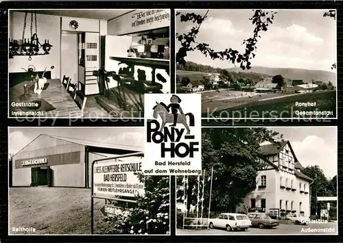 AK / Ansichtskarte Bad Hersfeld Gaststaette Reithalle Ponyhof  Kat. Bad Hersfeld